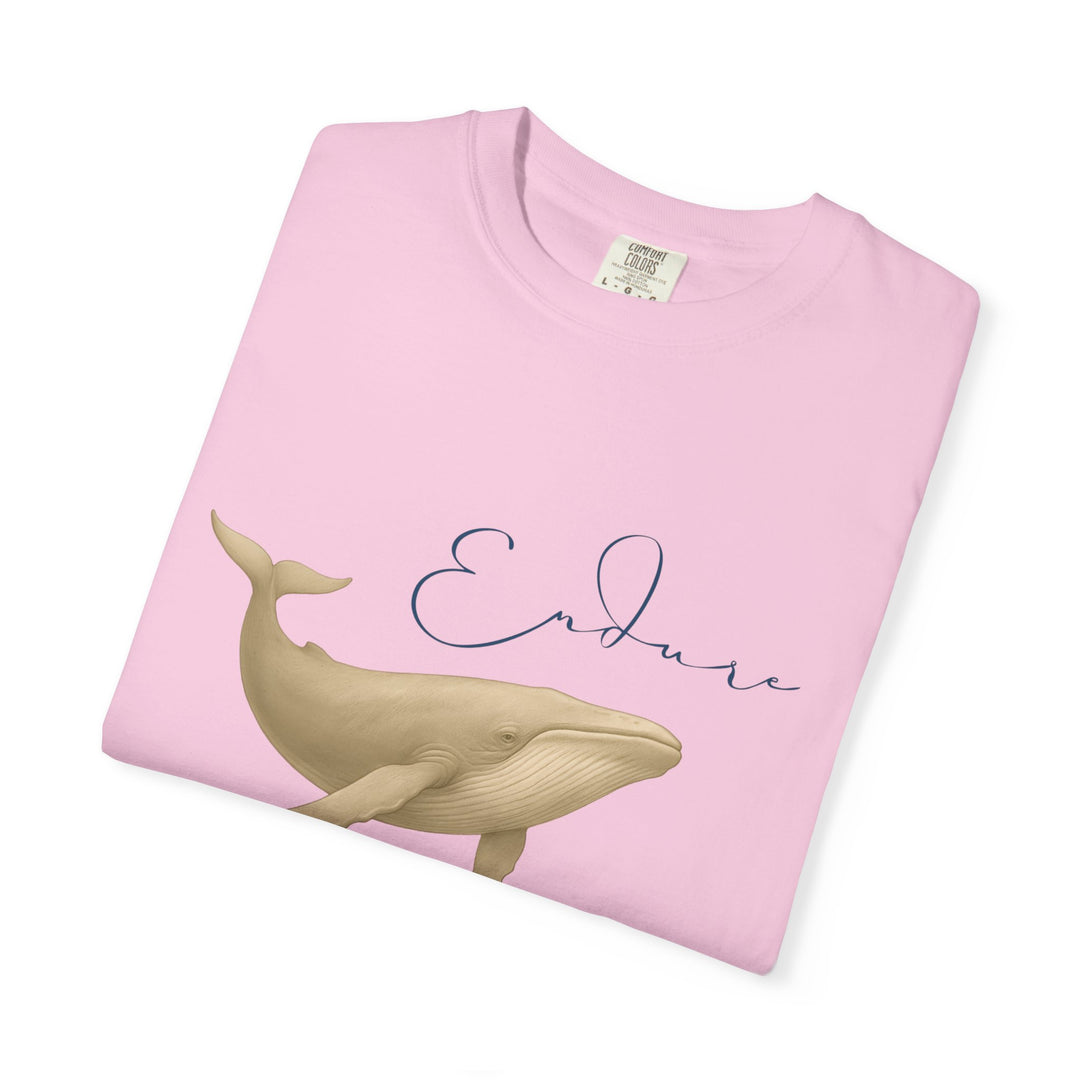 Endure – Blue Whale | Connected & Compassionate | Sketch Series by Pure Perspective App | Eco Friendly Graphic Tee