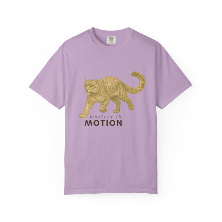 Master In Motion – Snow Leopard | Patience & Peaceful | Sketch Series by Pure Perspective App | Eco Friendly Graphic Tee