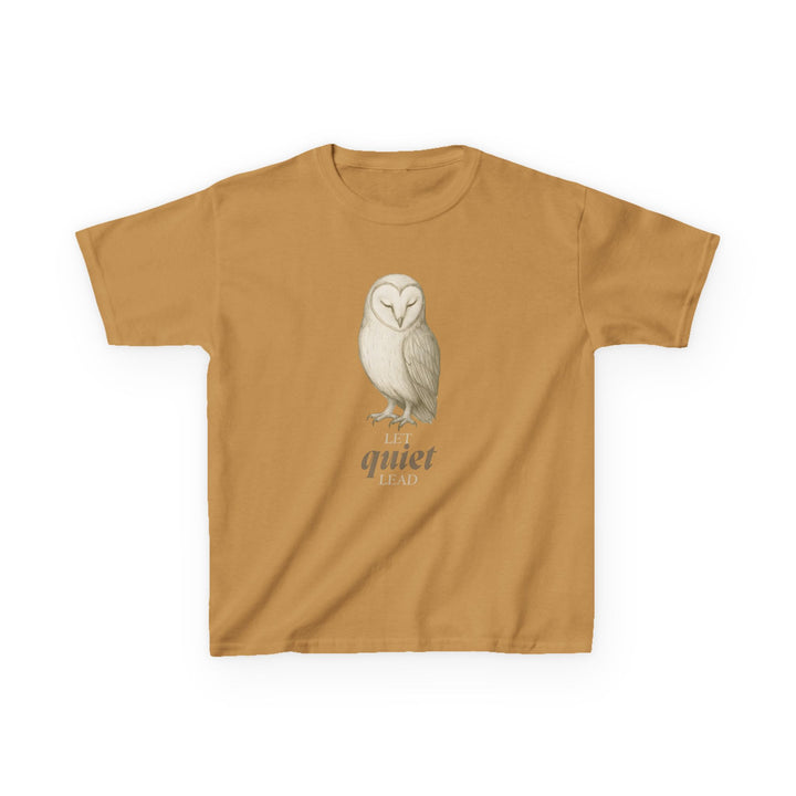 Kids Barn Owl Tee | "Listen First" | Sketch Design | Eco-Conscious | Calm & Centered