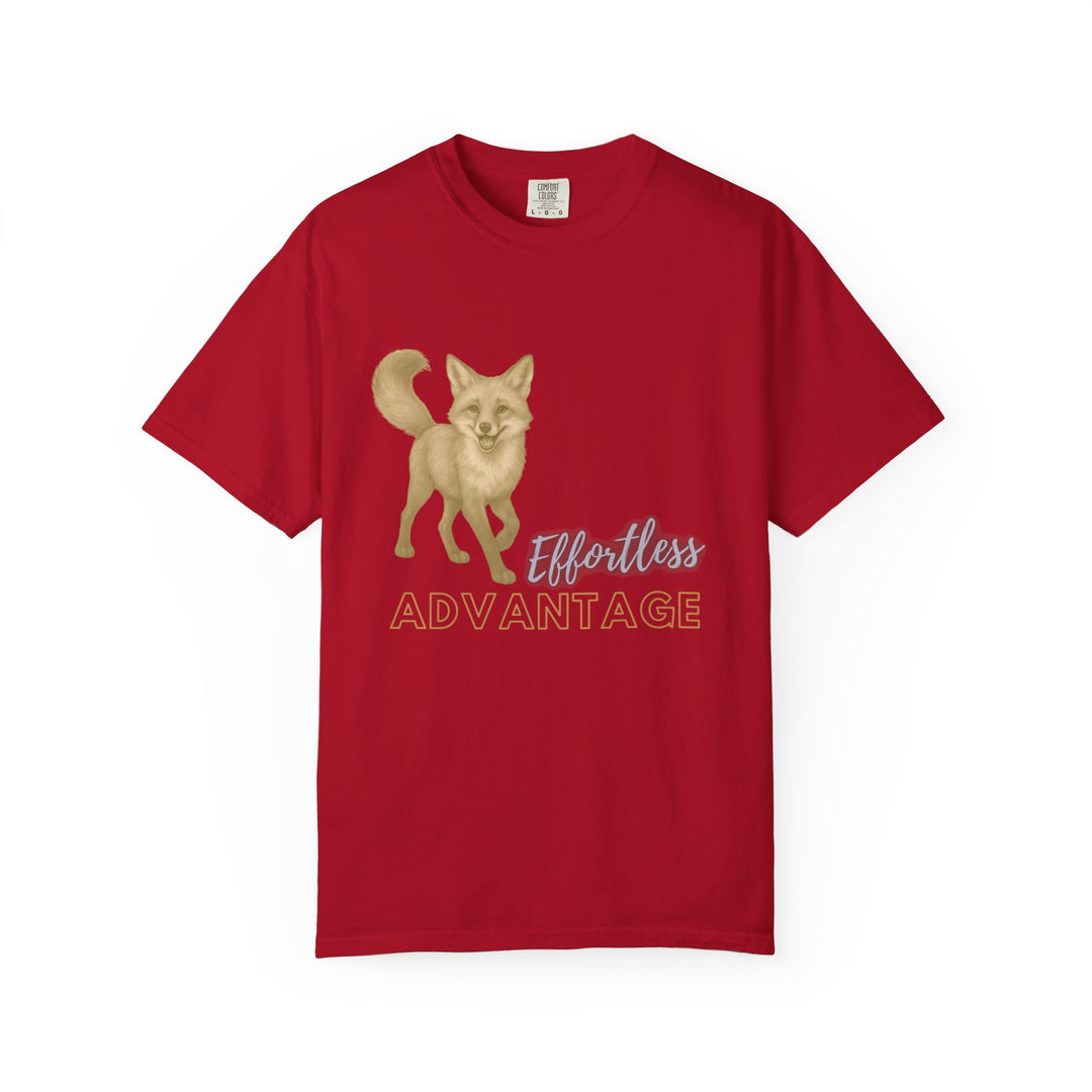 Effortless Advantage – Red Fox | Joyful & Playful | Sketch Series by Pure Perspective App | Eco Friendly Graphic Tee