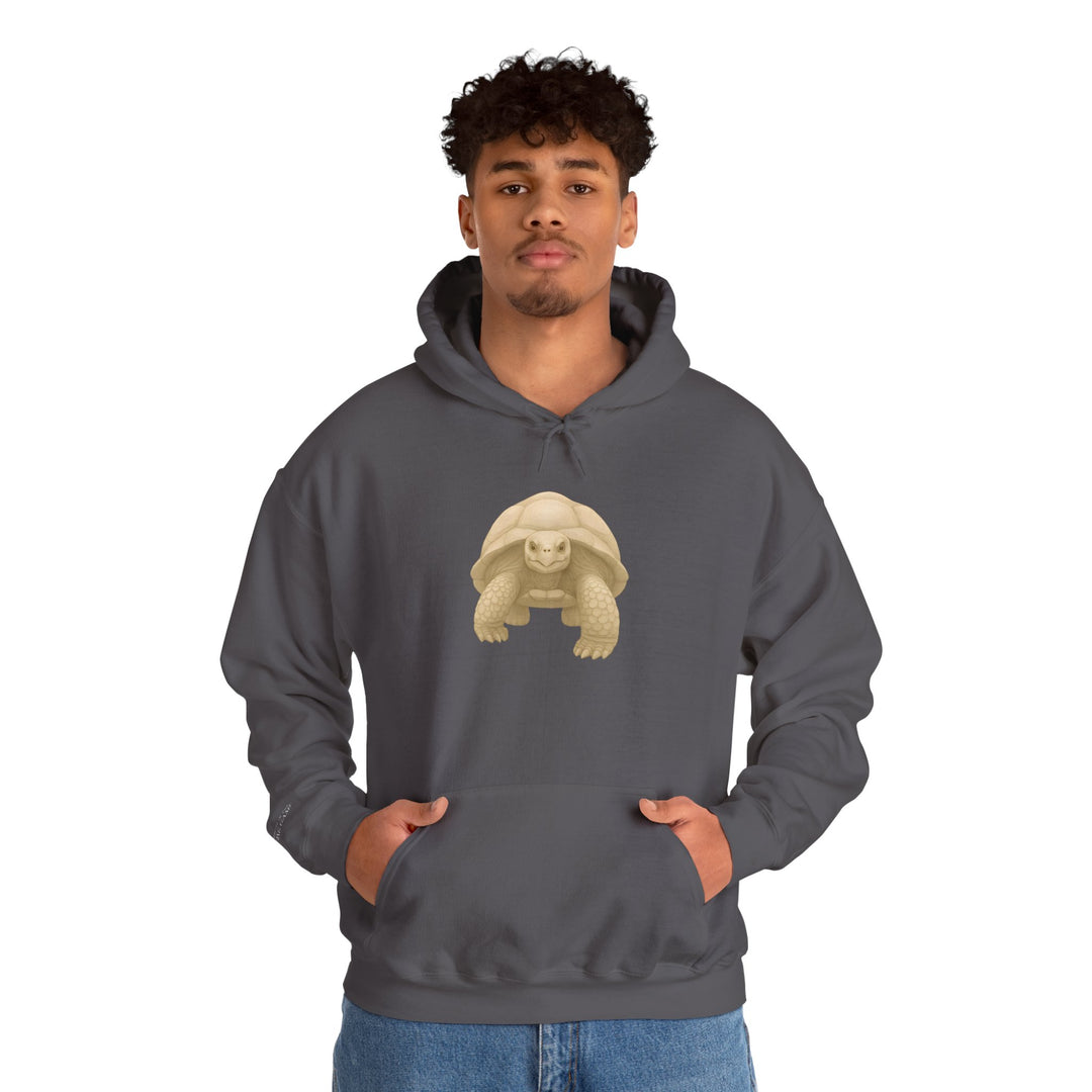 Rooted In the Long Game – Giant Tortoise Edition | Grounded & Gentle Series | Unisex Heavy Blend™ Hooded Sweatshirt | Eco-Friendly Apparel