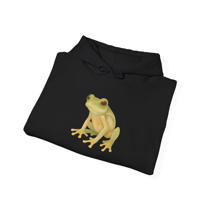 Vulnerability Takes Courage – Glass Frog Butterfly Edition | Hopeful & Healing Series | Unisex Heavy Blend™ Hooded Sweatshirt | Eco-Friendly Apparel