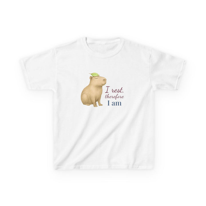 Kids Capybara Tee | "Take it Easy" | Sketch Design | Eco-Conscious | Grounded & Gentle