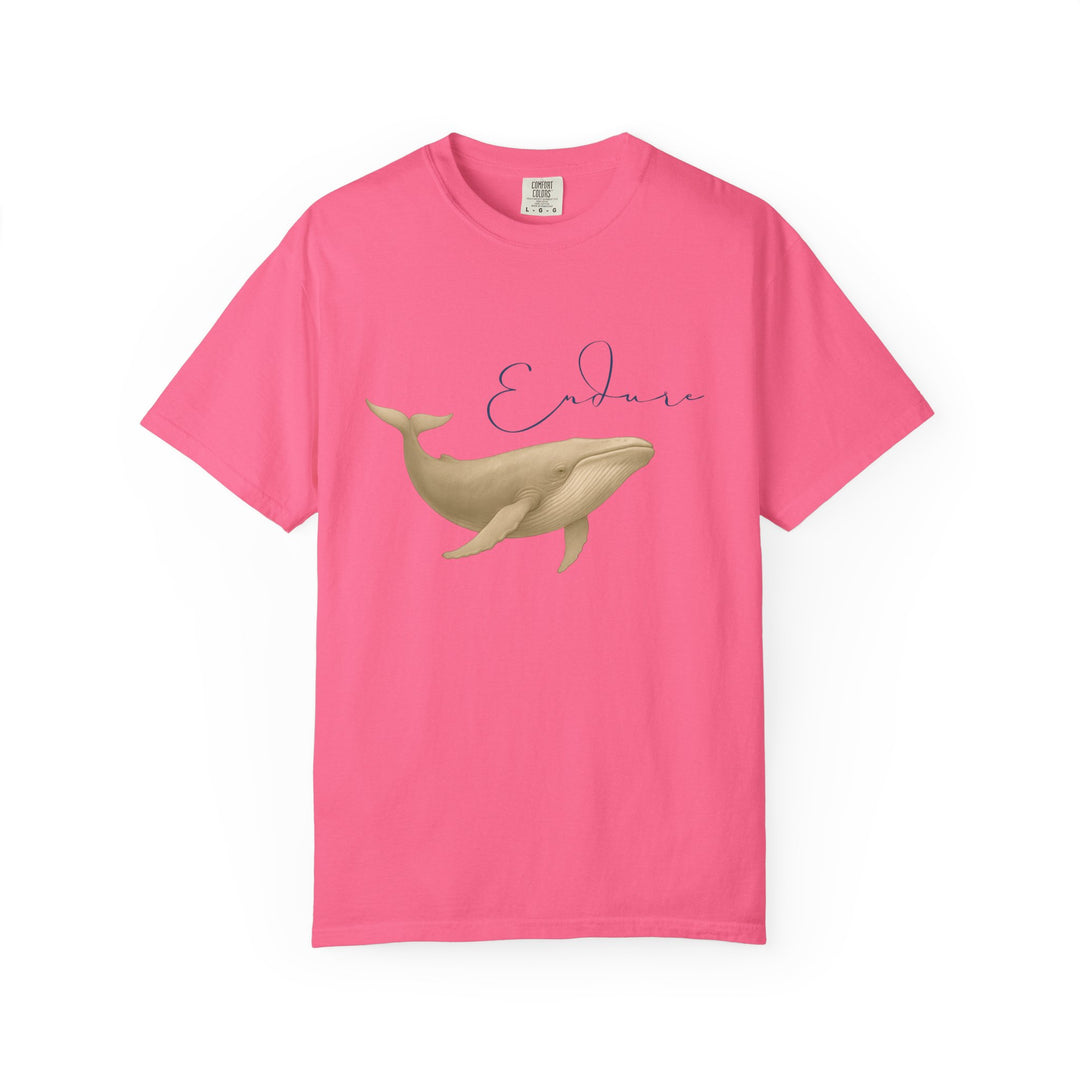 Endure – Blue Whale | Connected & Compassionate | Sketch Series by Pure Perspective App | Eco Friendly Graphic Tee