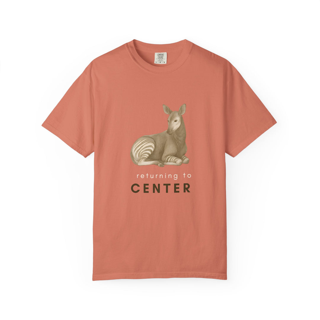 Returning to Center – Okapi | Calm & Centered | Sketch Series by Pure Perspective | Eco Friendly Graphic Tee