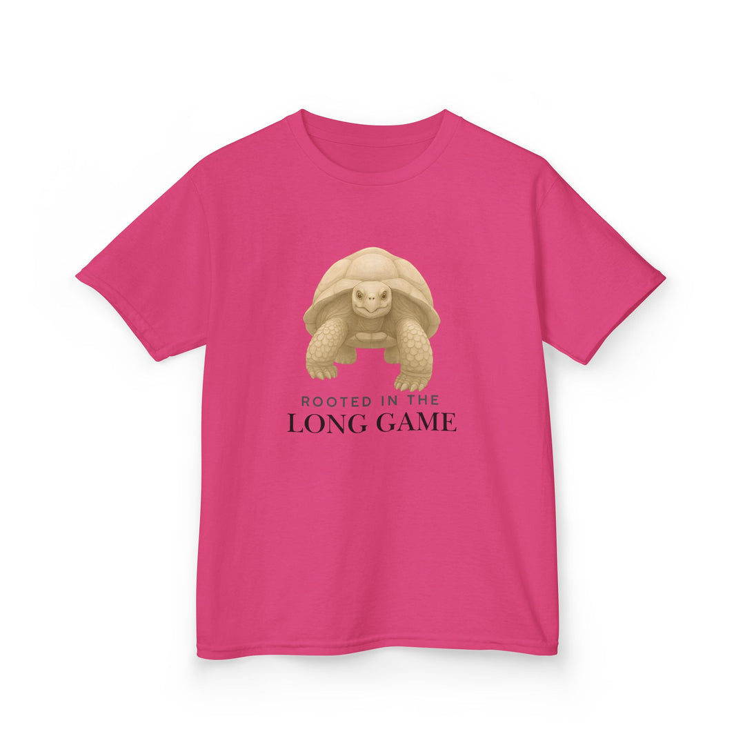 Kids Giant Tortoise Tee | "Build Your Future" | Sketch Design | Eco-Conscious | Grounded & Gentle