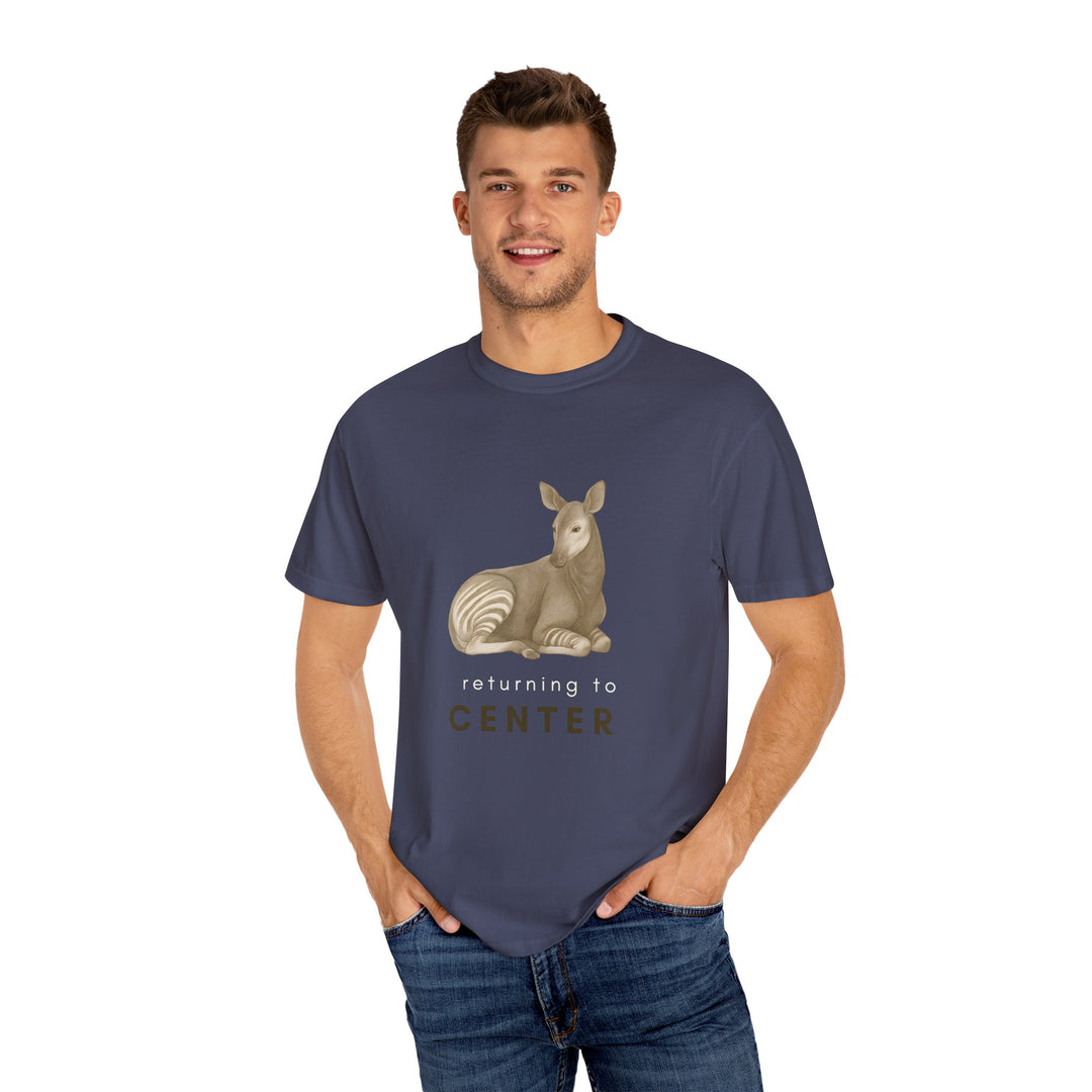 Returning to Center – Okapi | Calm & Centered | Sketch Series by Pure Perspective | Eco Friendly Graphic Tee