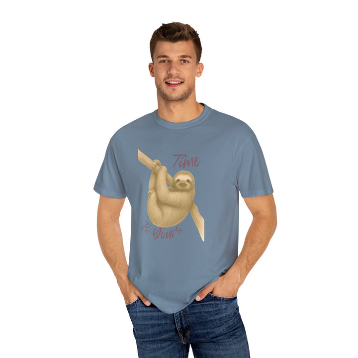 Time is Yours – Sloth | Joyful & Playful | Sketch Series by Pure Perspective | Eco Friendly Graphic Tee