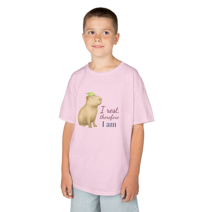 Kids Capybara Tee | "Take it Easy" | Sketch Design | Eco-Conscious | Grounded & Gentle