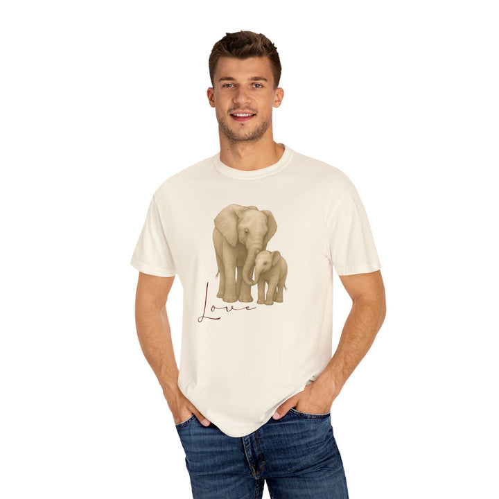 The Legacy of Love – Elephant Mom and Baby | Connected & Compassionate | Sketch Series by Pure Perspective App | Eco Friendly Graphic Tee