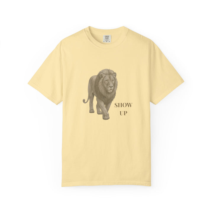 Show Up – Lion | Empowered & Bold | Sketch Series by Pure Perspective | Eco Friendly Graphic Tee