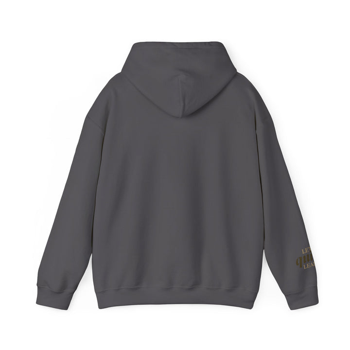 Let Quiet Lead – Barn Owl Edition | Calm & Centered Series | Unisex Heavy Blend™ Hooded Sweatshirt | Eco-Friendly Apparel