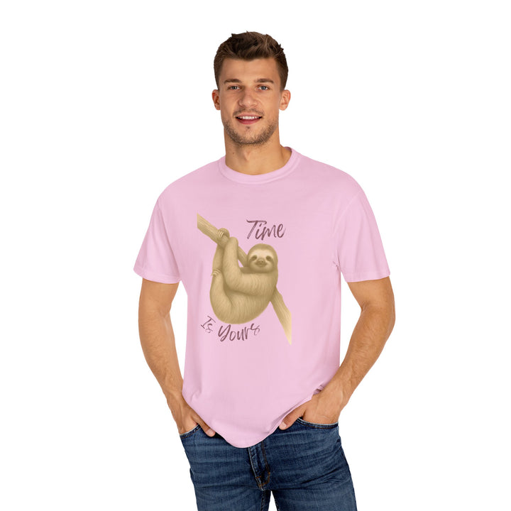 Time is Yours – Sloth | Joyful & Playful | Sketch Series by Pure Perspective | Eco Friendly Graphic Tee