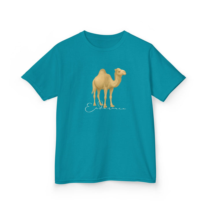 Kids Camel Tee | "Endurance" | Sketch Design | Eco-Conscious | Patient & Peaceful