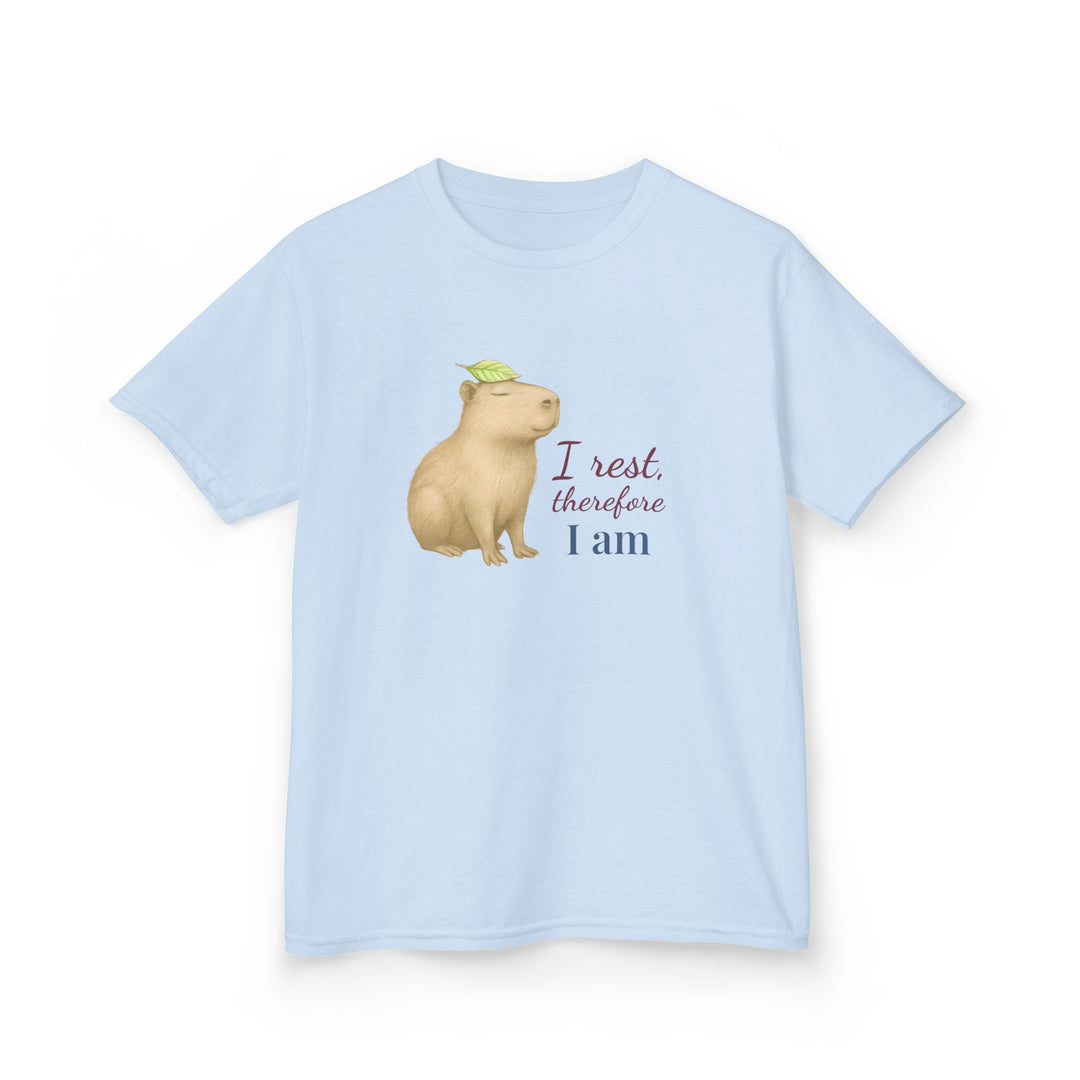 Kids Capybara Tee | "Take it Easy" | Sketch Design | Eco-Conscious | Grounded & Gentle