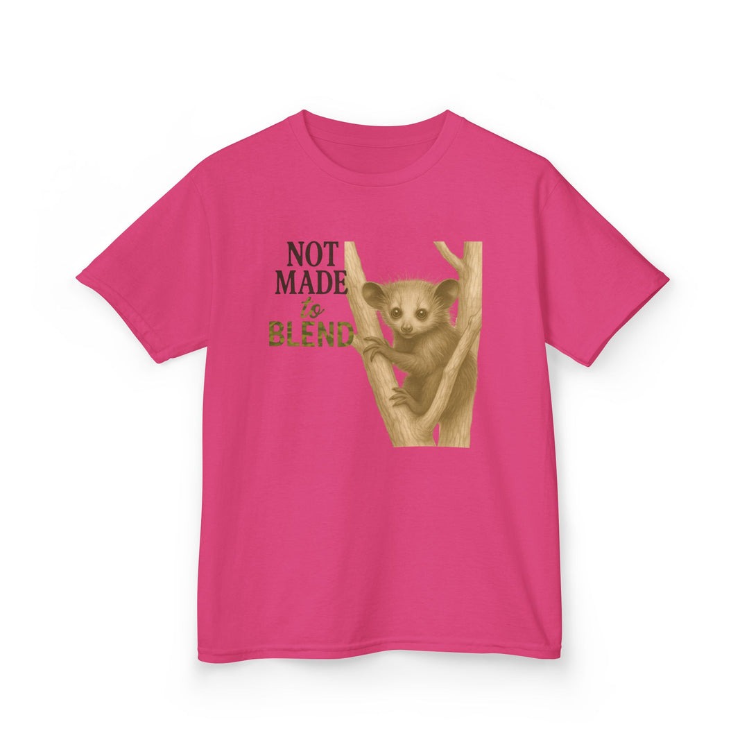 Kids Aye Aye Tee | "Not Made to Blend" | Sketch Design | Eco-Conscious | Reflective & Wise