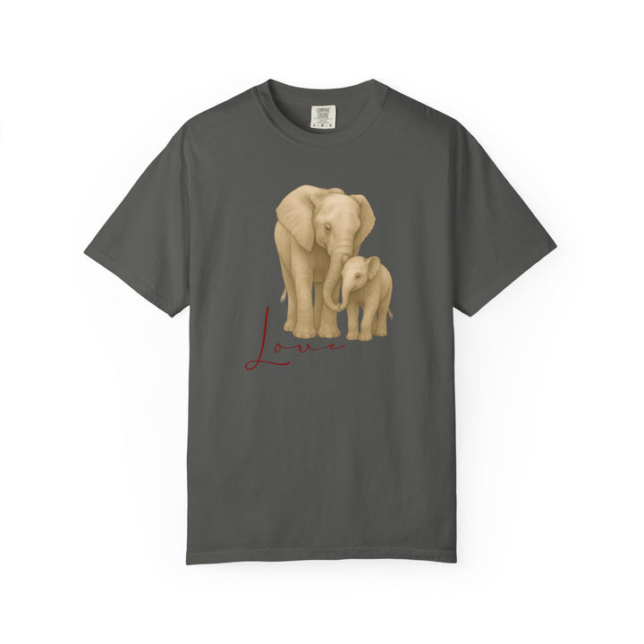 The Legacy of Love – Elephant Mom and Baby | Connected & Compassionate | Sketch Series by Pure Perspective App | Eco Friendly Graphic Tee