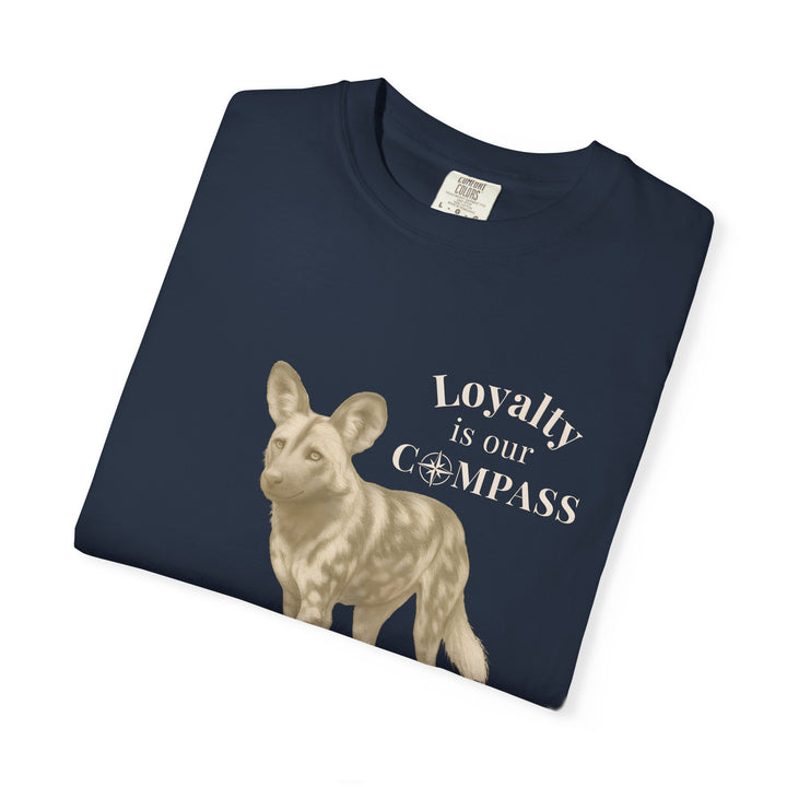 Loyalty Is Our Compass – African Wild Dog | Empowered & Bold | Sketch Series by Pure Perspective | Eco Friendly Graphic Tee
