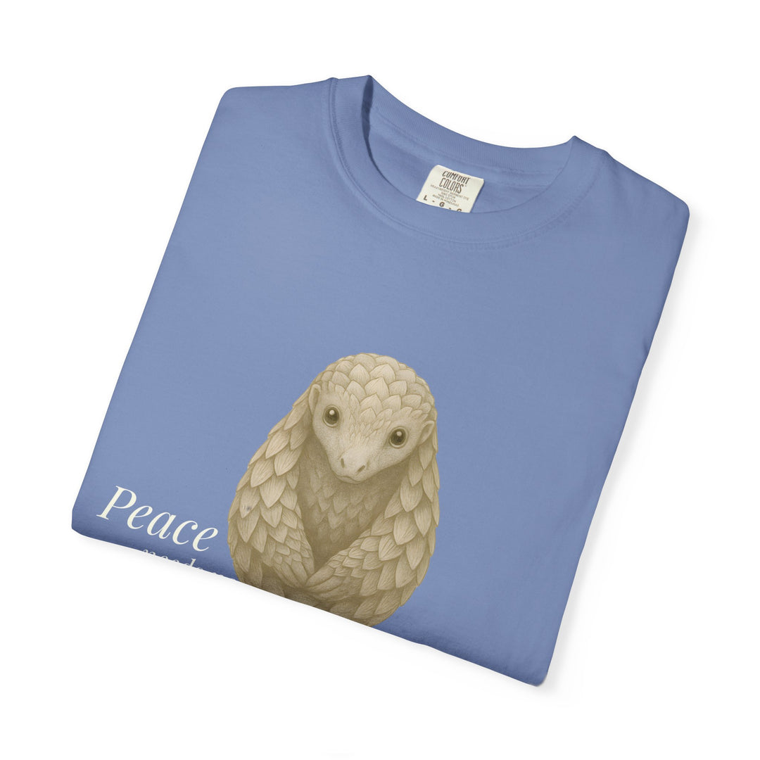 Peace Needs No Armor – Pangolin | Calm & Centered | Sketch Series by Pure Perspective | Eco Friendly Graphic Tee