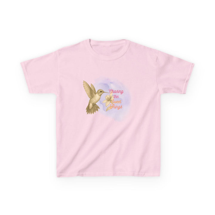 Kids Hummingbird Tee | Chasing the Sweet Things says "Look for Joy" | Sketch Design | Eco-Conscious | Hopeful & Healing