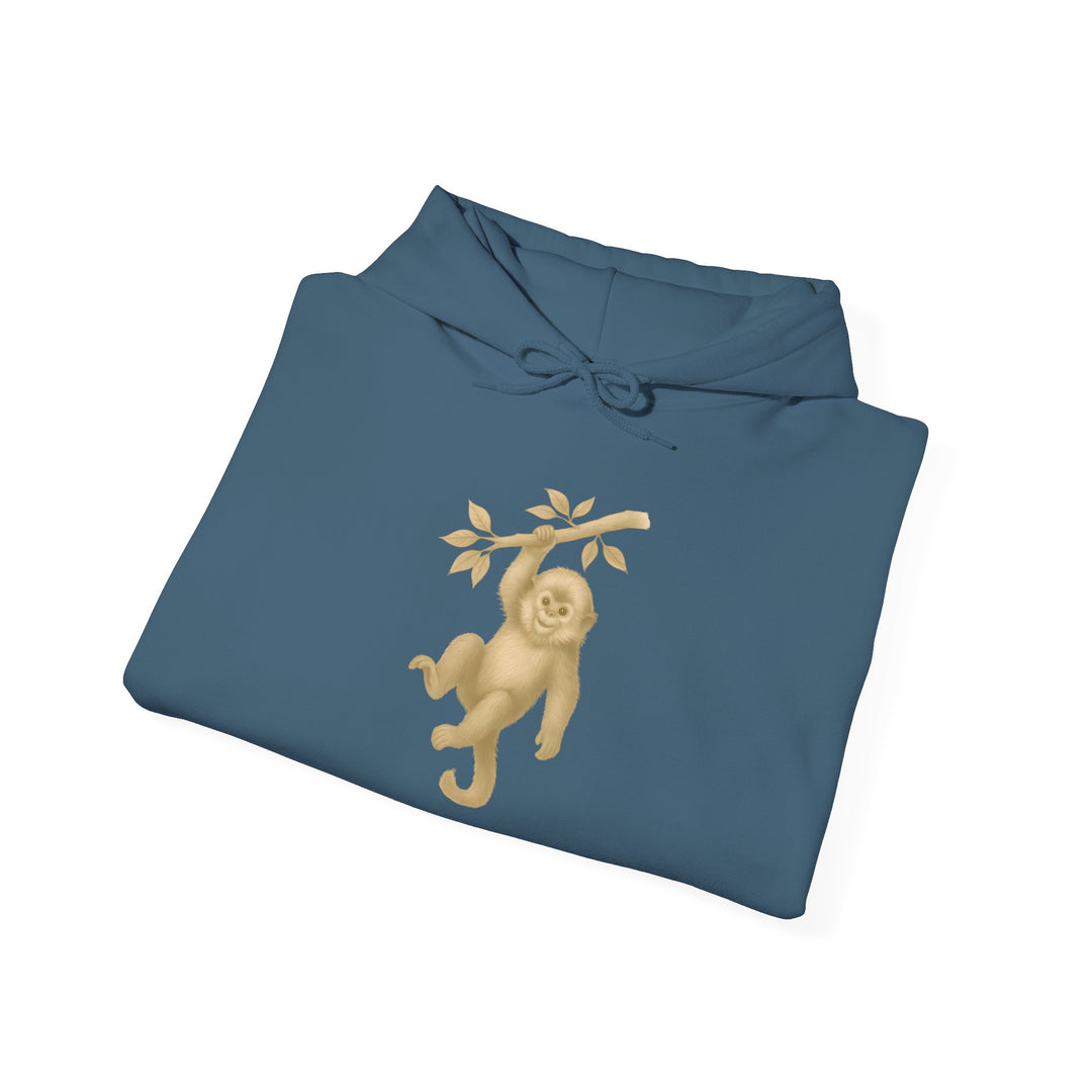 Lighten Up – Golden Snub-Nosed Monkey | Empowered & Bold Series | Unisex Heavy Blend™ Hooded Sweatshirt | Eco-Friendly Apparel
