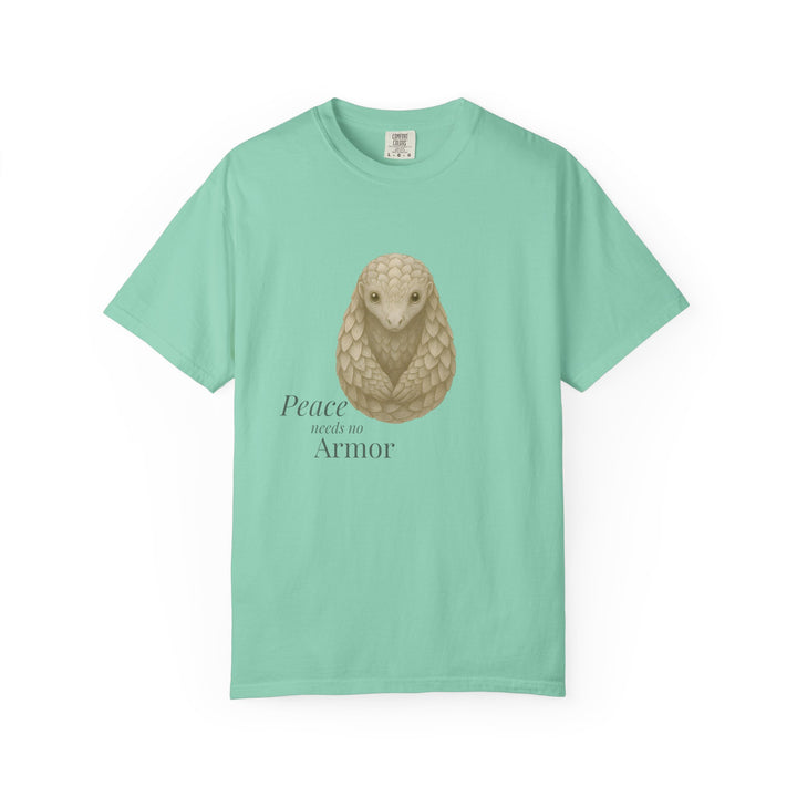 Peace Needs No Armor – Pangolin | Calm & Centered | Sketch Series by Pure Perspective | Eco Friendly Graphic Tee