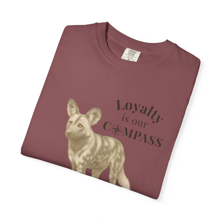 Loyalty Is Our Compass – African Wild Dog | Empowered & Bold | Sketch Series by Pure Perspective | Eco Friendly Graphic Tee