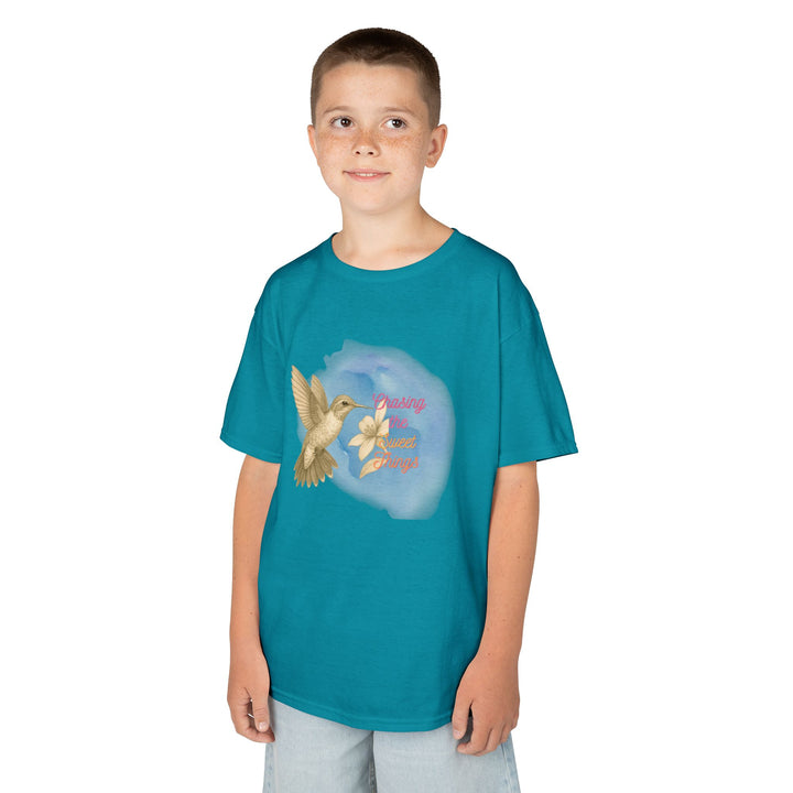 Kids Hummingbird Tee | Chasing the Sweet Things says "Look for Joy" | Sketch Design | Eco-Conscious | Hopeful & Healing