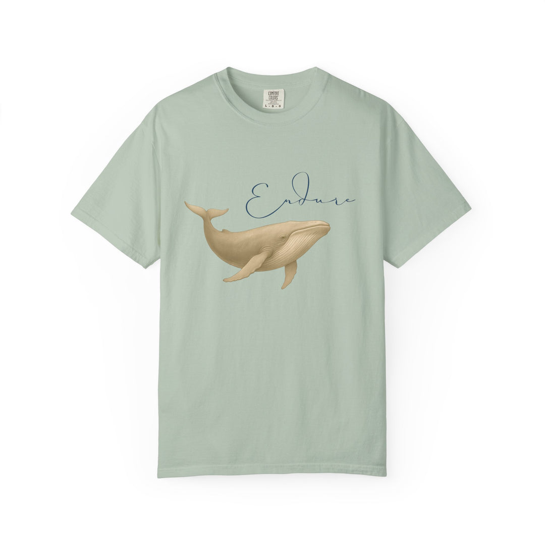 Endure – Blue Whale | Connected & Compassionate | Sketch Series by Pure Perspective App | Eco Friendly Graphic Tee