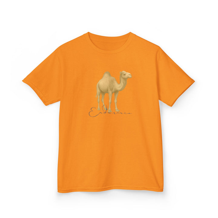 Kids Camel Tee | "Endurance" | Sketch Design | Eco-Conscious | Patient & Peaceful