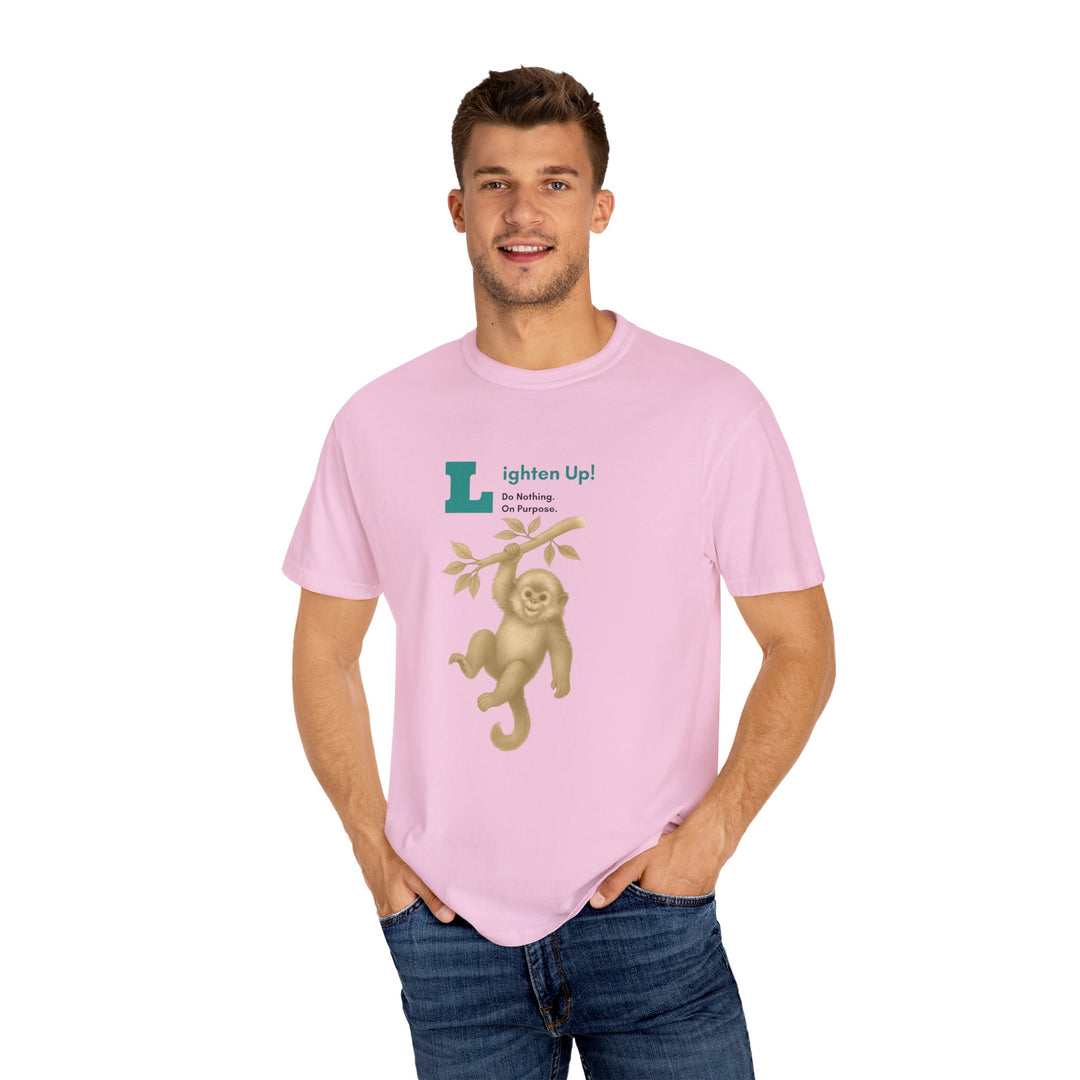 Lighten Up – Golden Snub-Nosed Monkey | Joyful & Playful | Sketch Series by Pure Perspective | Eco Friendly Graphic Tee