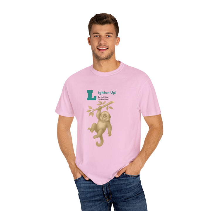 Lighten Up – Golden Snub-Nosed Monkey | Joyful & Playful | Sketch Series by Pure Perspective | Eco Friendly Graphic Tee