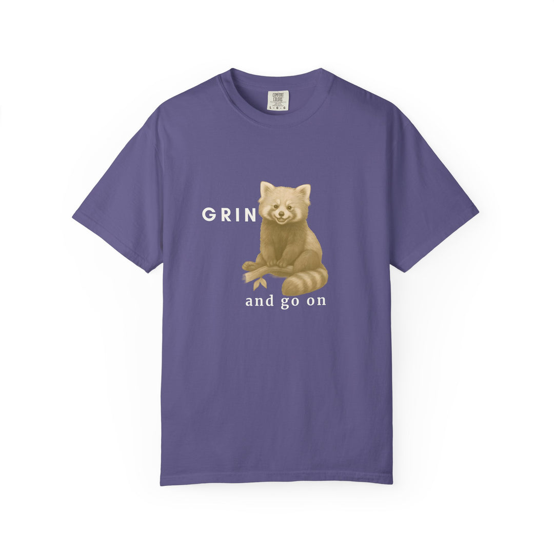 Grin and go on – Red Panda | Joyful & Playful | Sketch Series by Pure Perspective App | Eco Friendly Graphic Tee