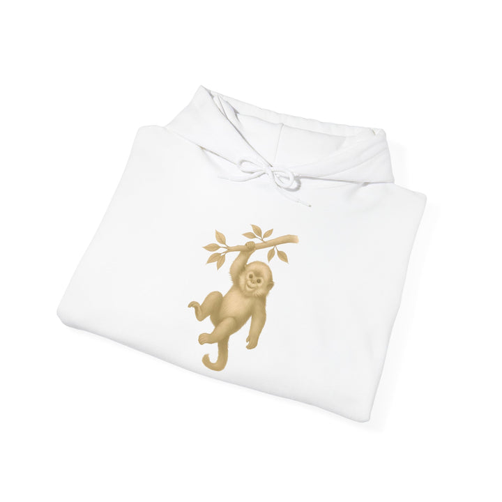 Lighten Up – Golden Snub-Nosed Monkey | Empowered & Bold Series | Unisex Heavy Blend™ Hooded Sweatshirt | Eco-Friendly Apparel