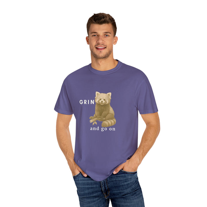 Grin and go on – Red Panda | Joyful & Playful | Sketch Series by Pure Perspective App | Eco Friendly Graphic Tee