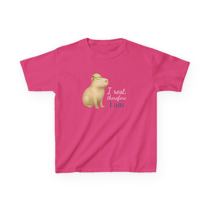 Kids Capybara Tee | "Take it Easy" | Sketch Design | Eco-Conscious | Grounded & Gentle